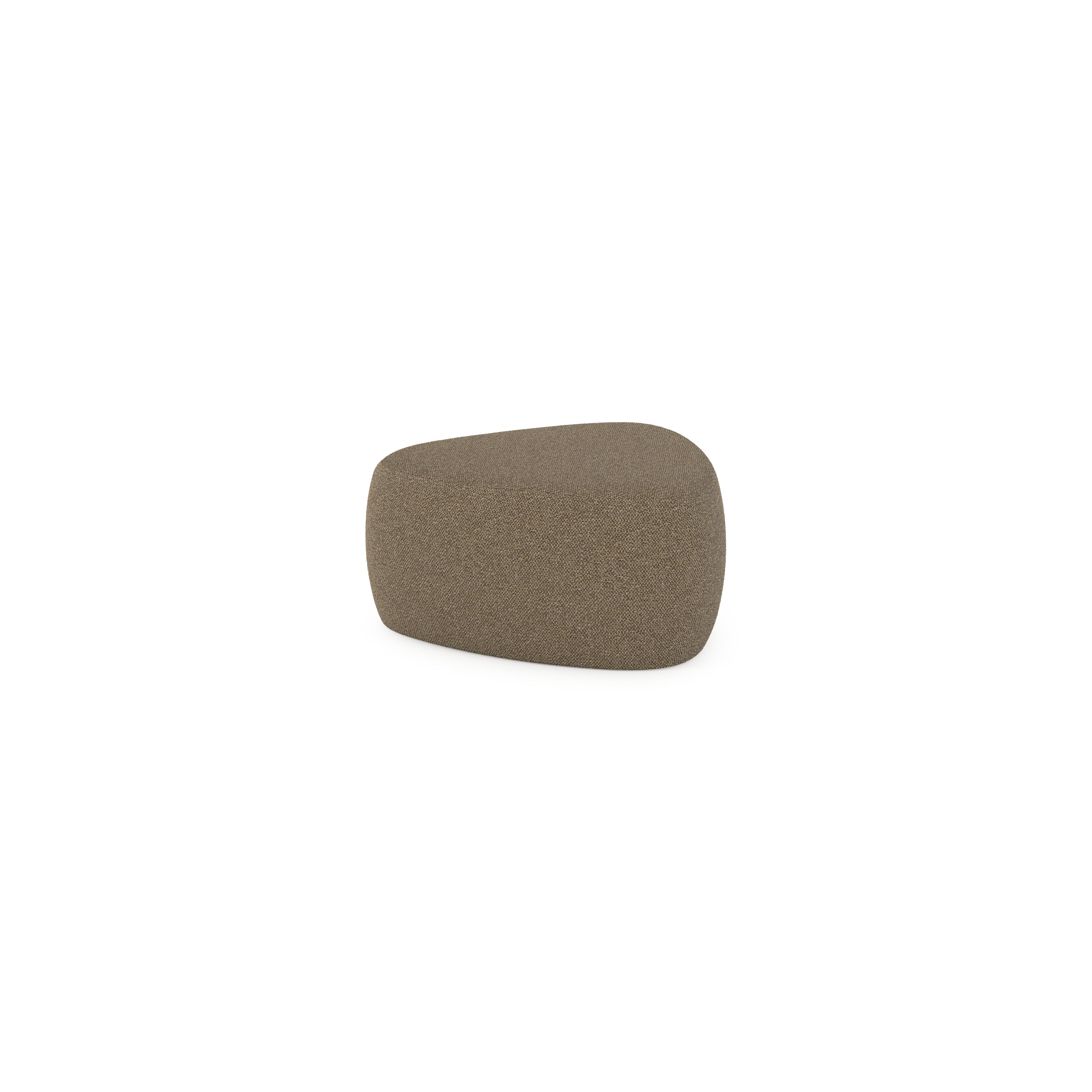 Masso poef in madagascar walnut all weather cosytica - B 60 x D 60 x H 35 cm