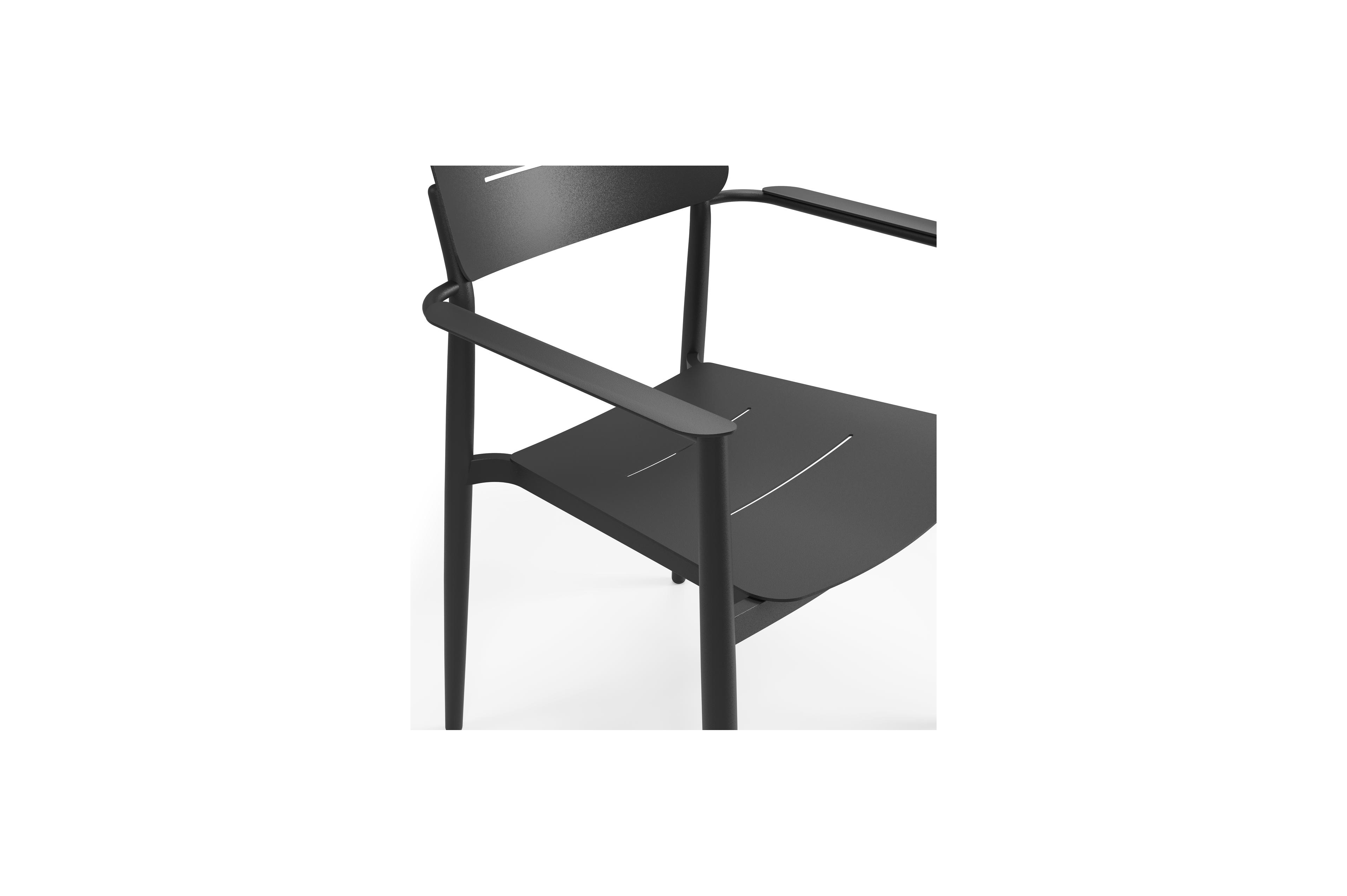 Cosa tuinstoel in zwart aluminium