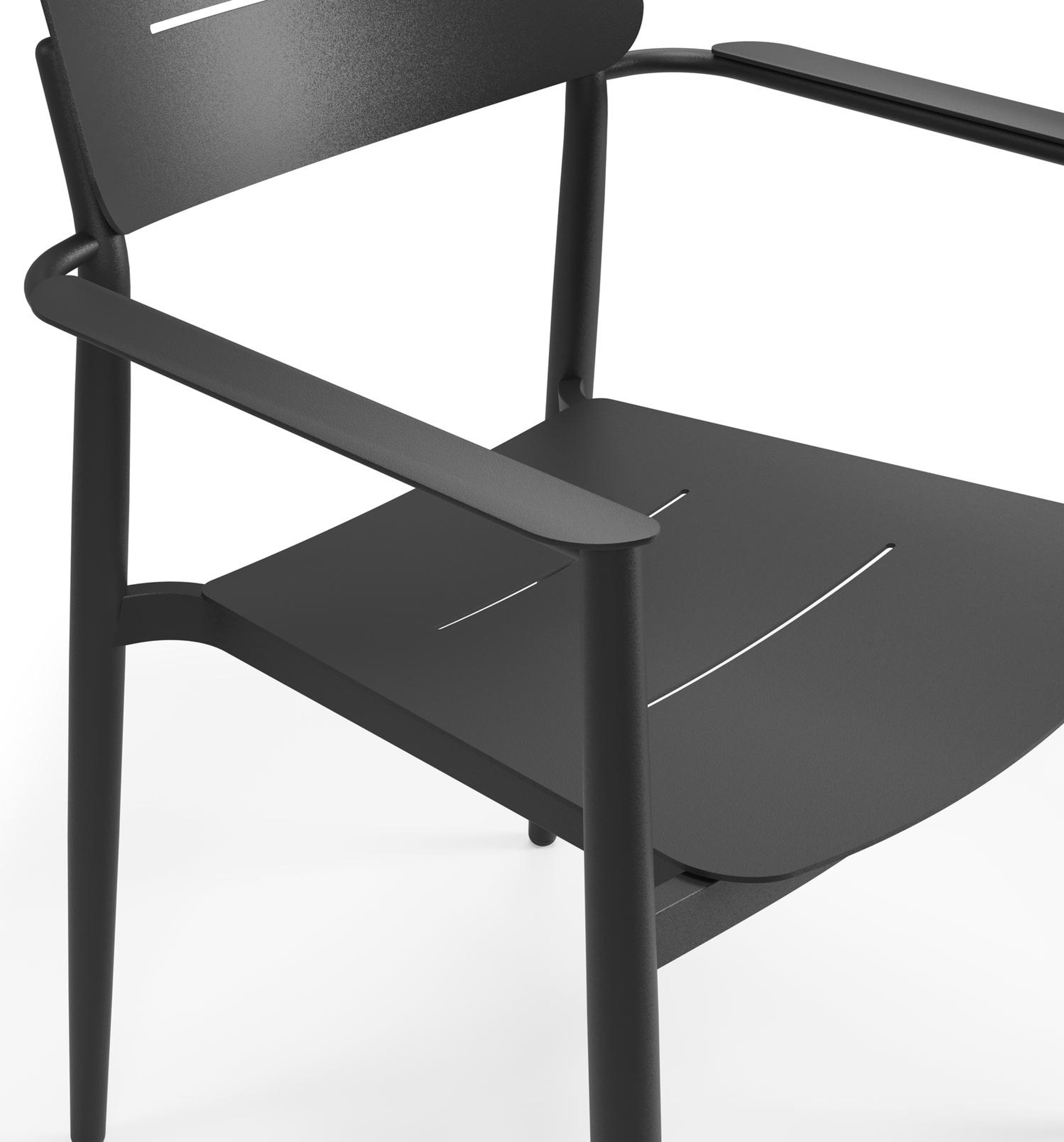 Cosa tuinstoel in zwart aluminium