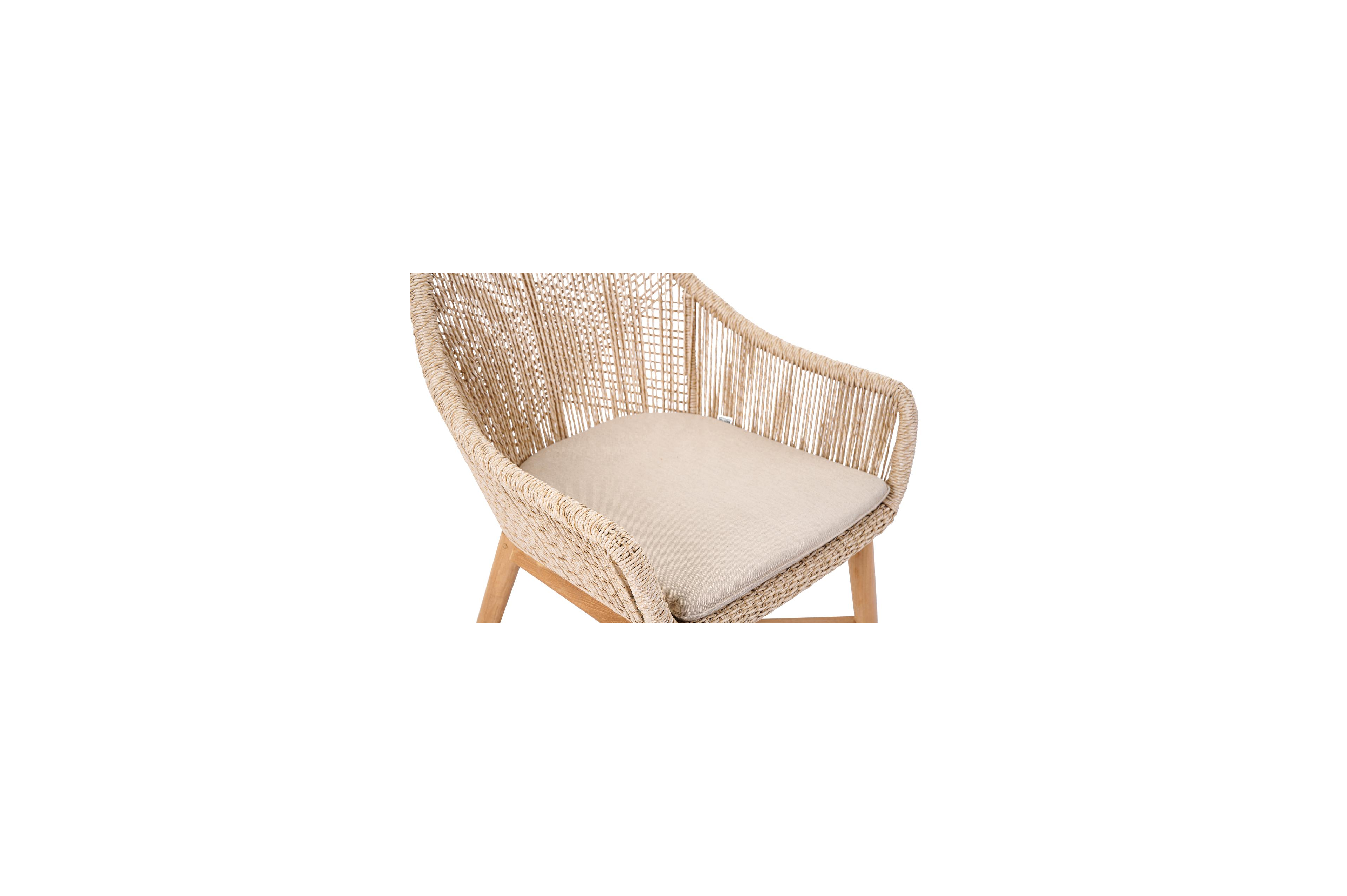 Coussin de chaise Borgo en all weather sunbrella® luxe natte heather beige