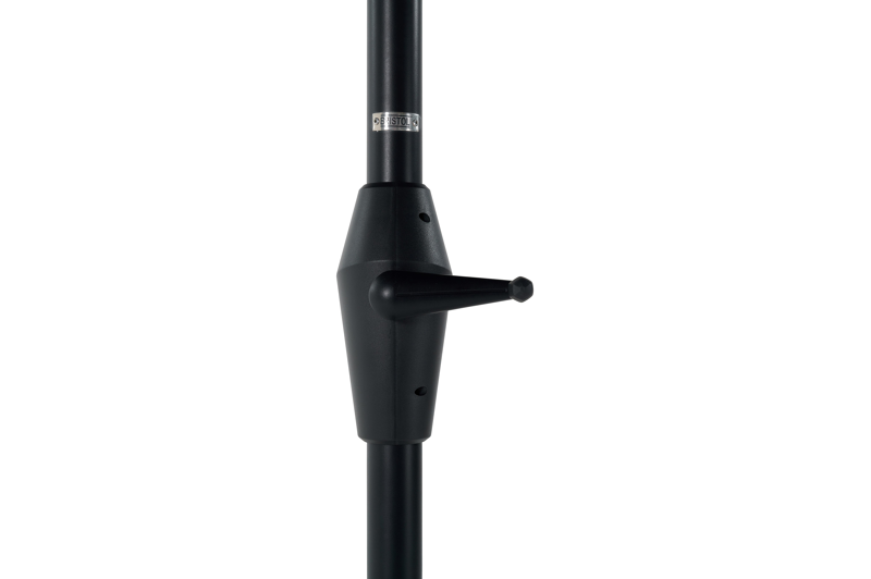 Viola staanparasol in zwart aluminium met grijs weather+ softtouch parasoldoek - L1 300 x L2 300 cm (zonder voet)