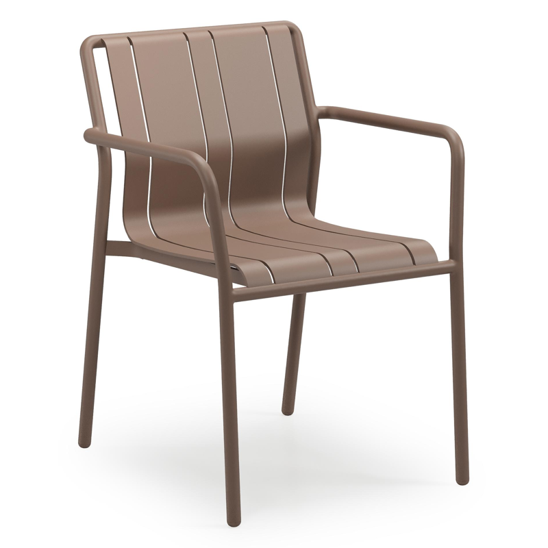 Chaise de jardin Bolito en aluminium taupe