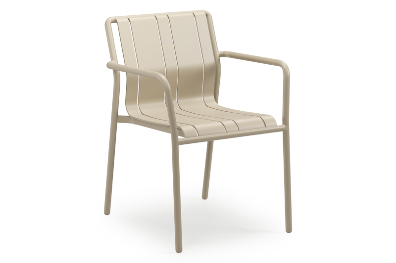 Bolito tuinstoel in beige aluminium