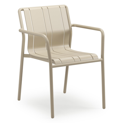 Bolito tuinstoel in beige aluminium