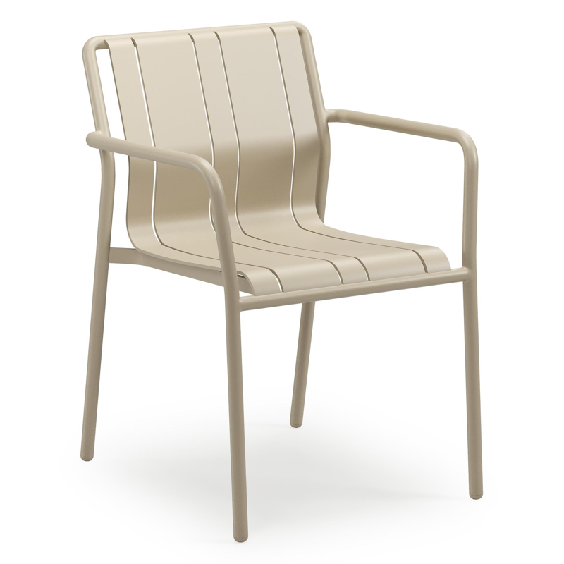 Bolito tuinstoel in beige aluminium