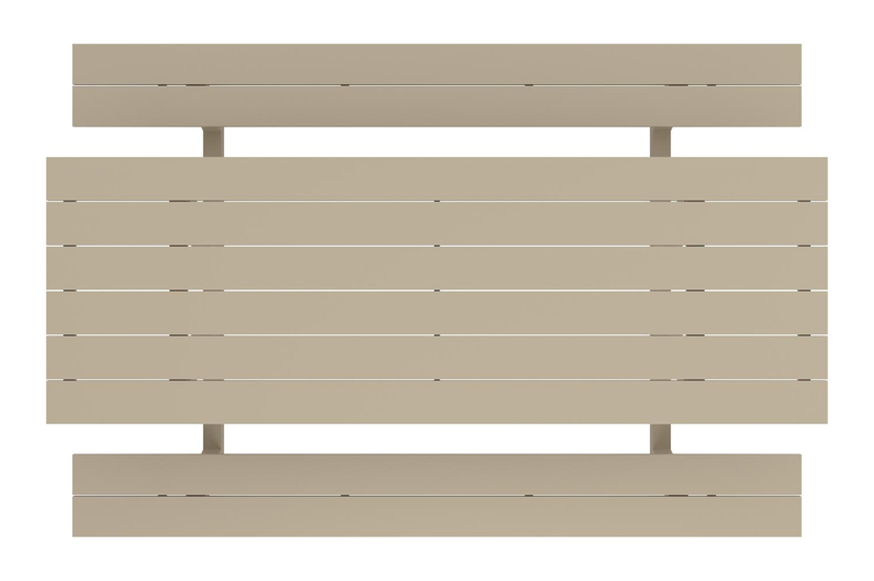 Felino picknicktafel in beige aluminium - L 260 x B 176 x H 76 cm