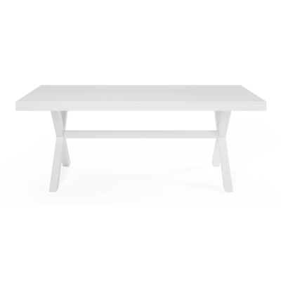 Bahia tuinset rechthoekig in wit aluminium met 8 Salto tuinstoelen