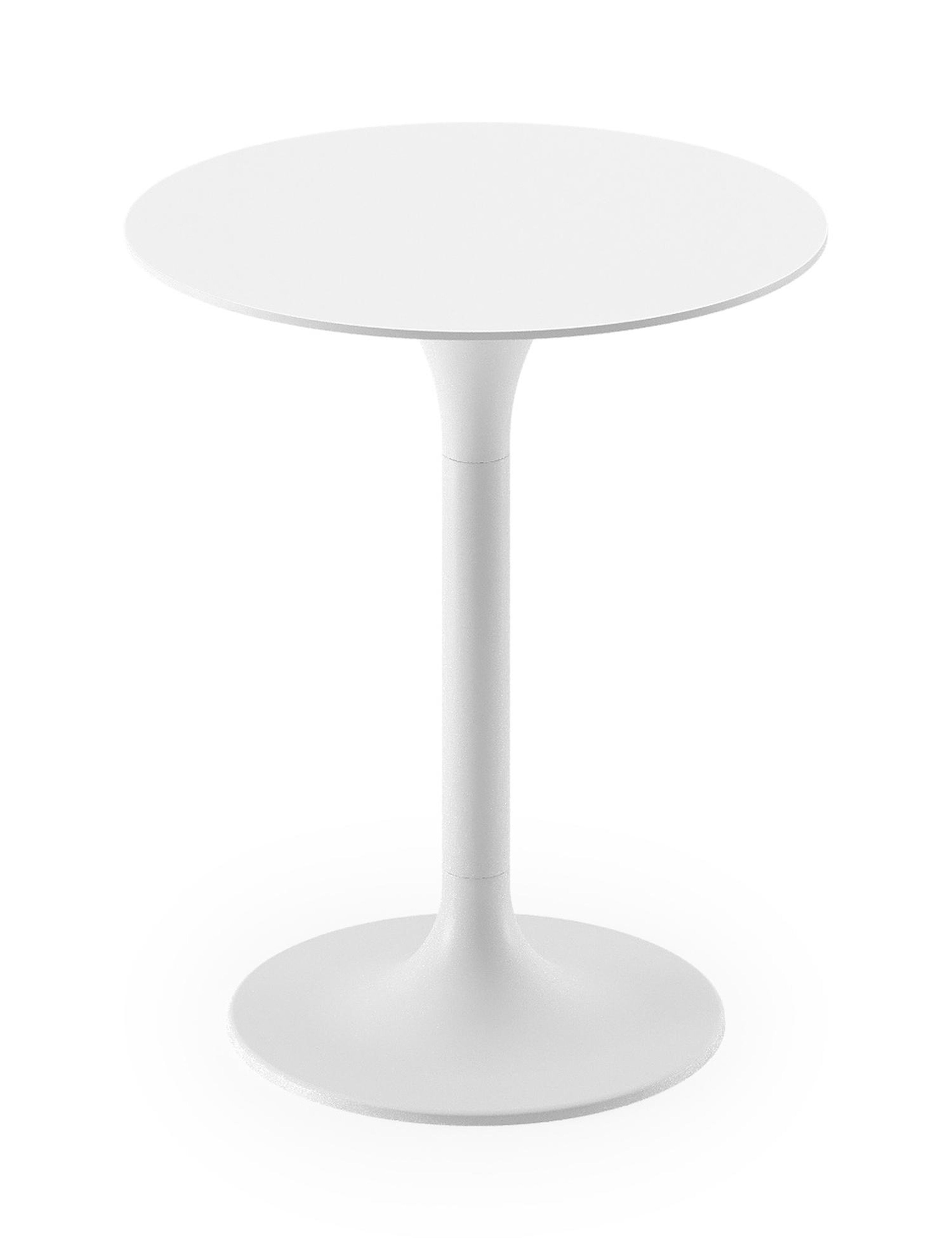 Table d'appoint Fano en aluminium blanc  - Dia. 43 x H 51 cm