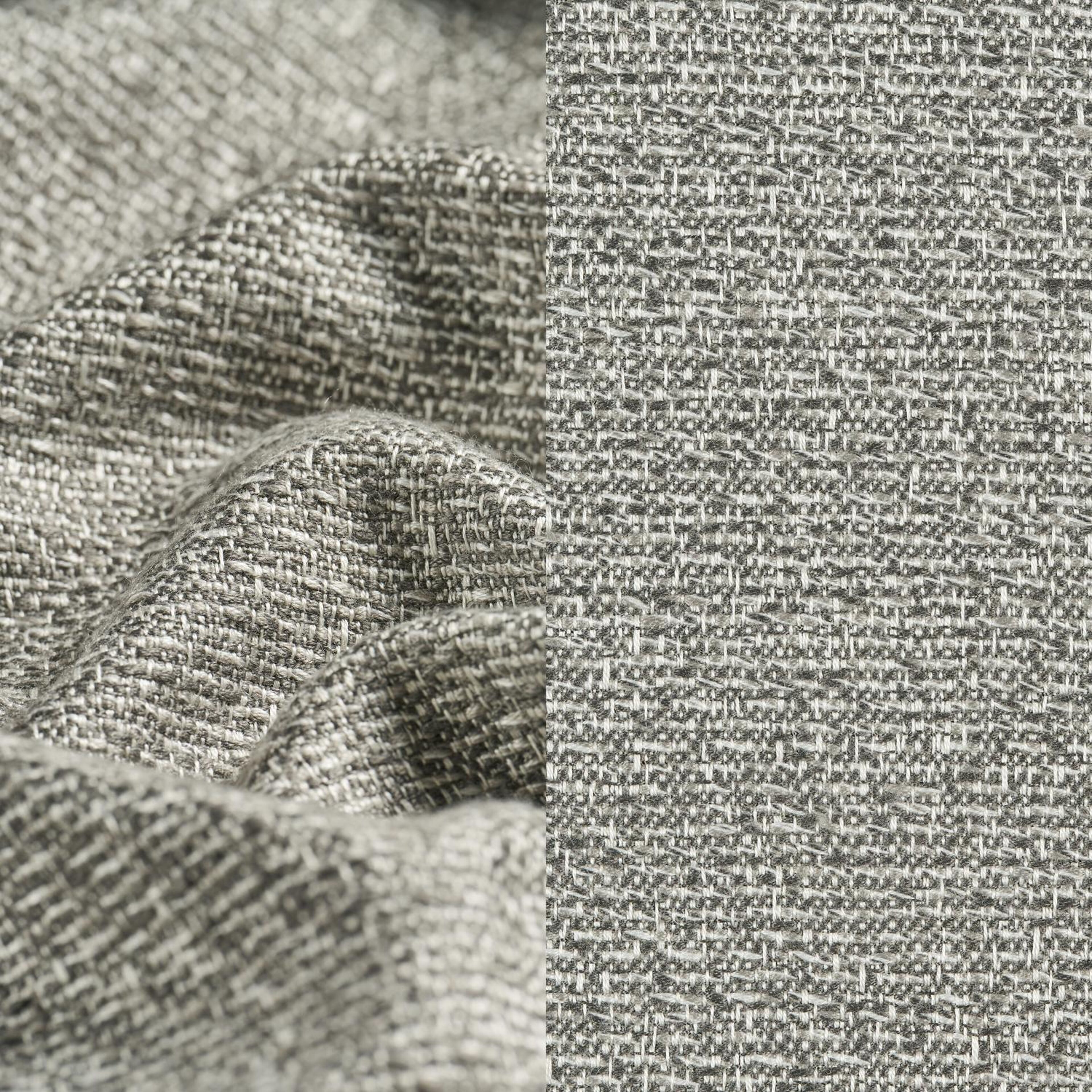 Salon de jardin d'angle Donato en aluminium beige et coussins en all weather sunbrella® luxe tundra charcoal