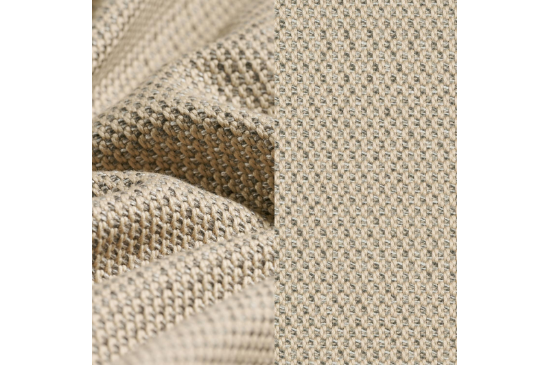 Donato loungebank in beige aluminium met all weather sunbrella® luxe Lopi Sand kussen