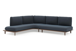 Chaise longue rechts + 2-zit