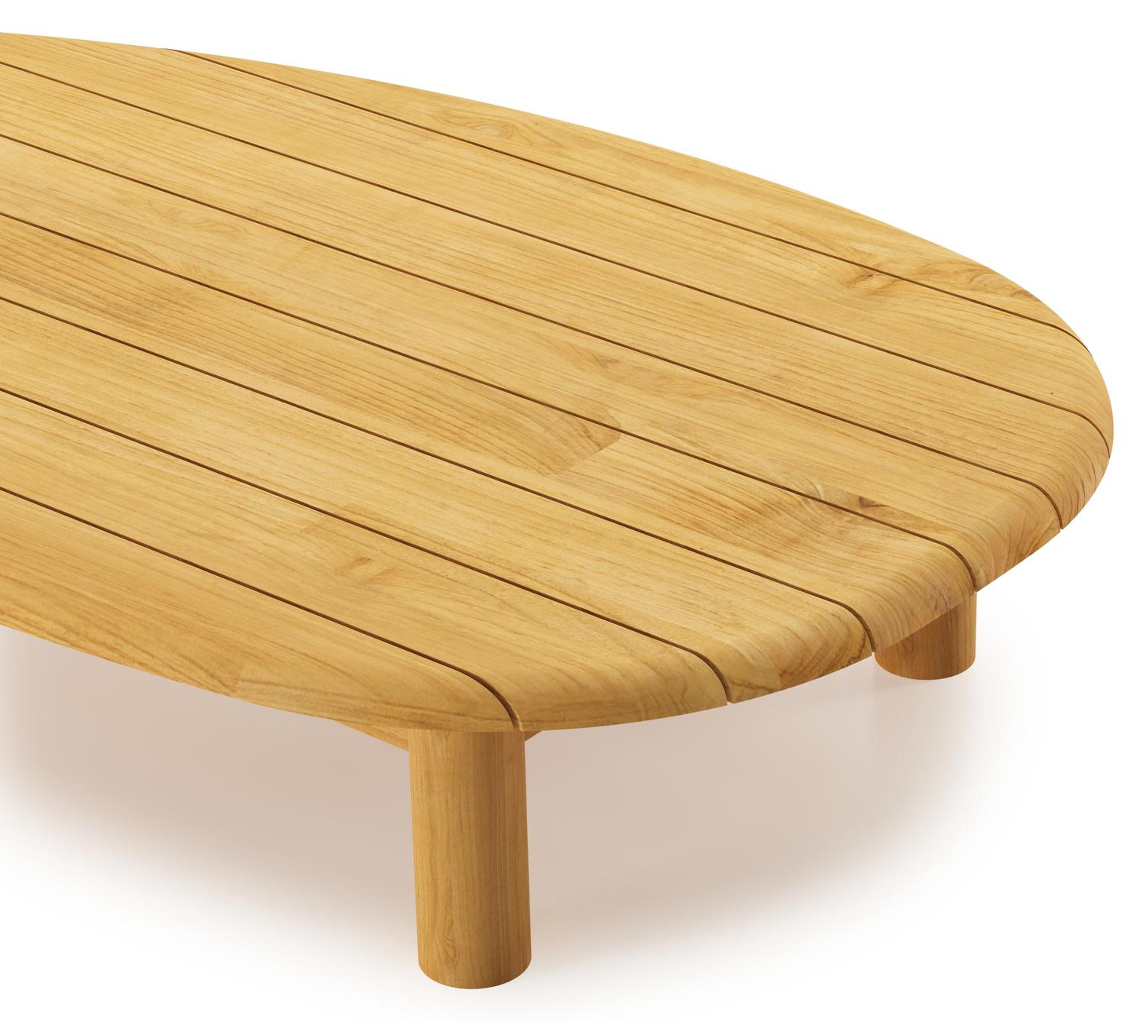 Donato - Organo loungetafel in teak - L 151 x B 90 x H 25 cm