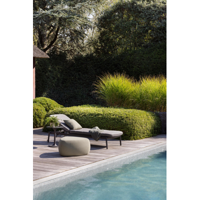 Fano bijzettafel in zwart aluminium met  Zwart - Dia. 43 x H 51 cm