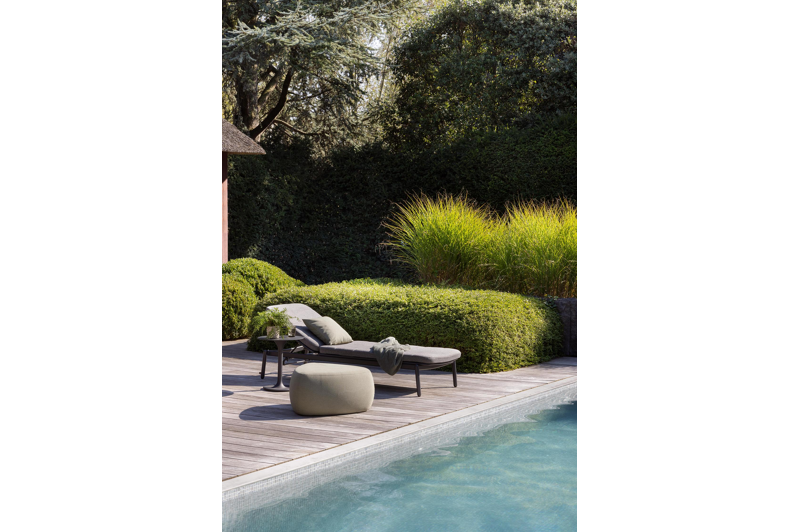 Fano bijzettafel in zwart aluminium met  Zwart - Dia. 43 x H 51 cm