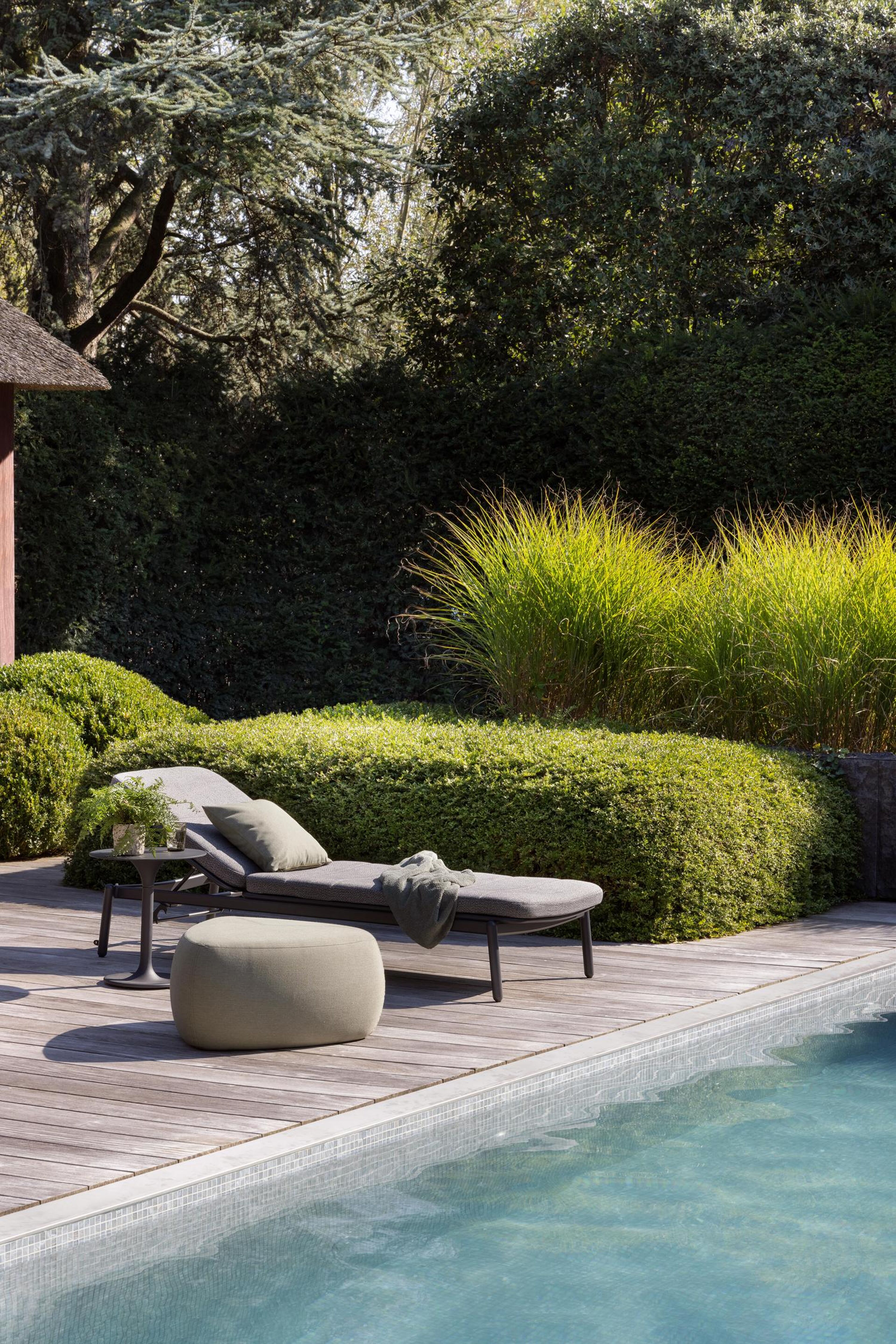 Table d'appoint Fano en aluminium noir avec  Noir - Dia. 43 x H 51 cm