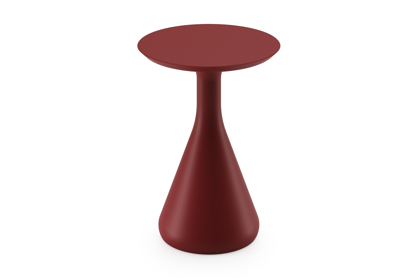Table d’appoint Bomero en aluminium ruby - Dia. 34 x H 46 cm