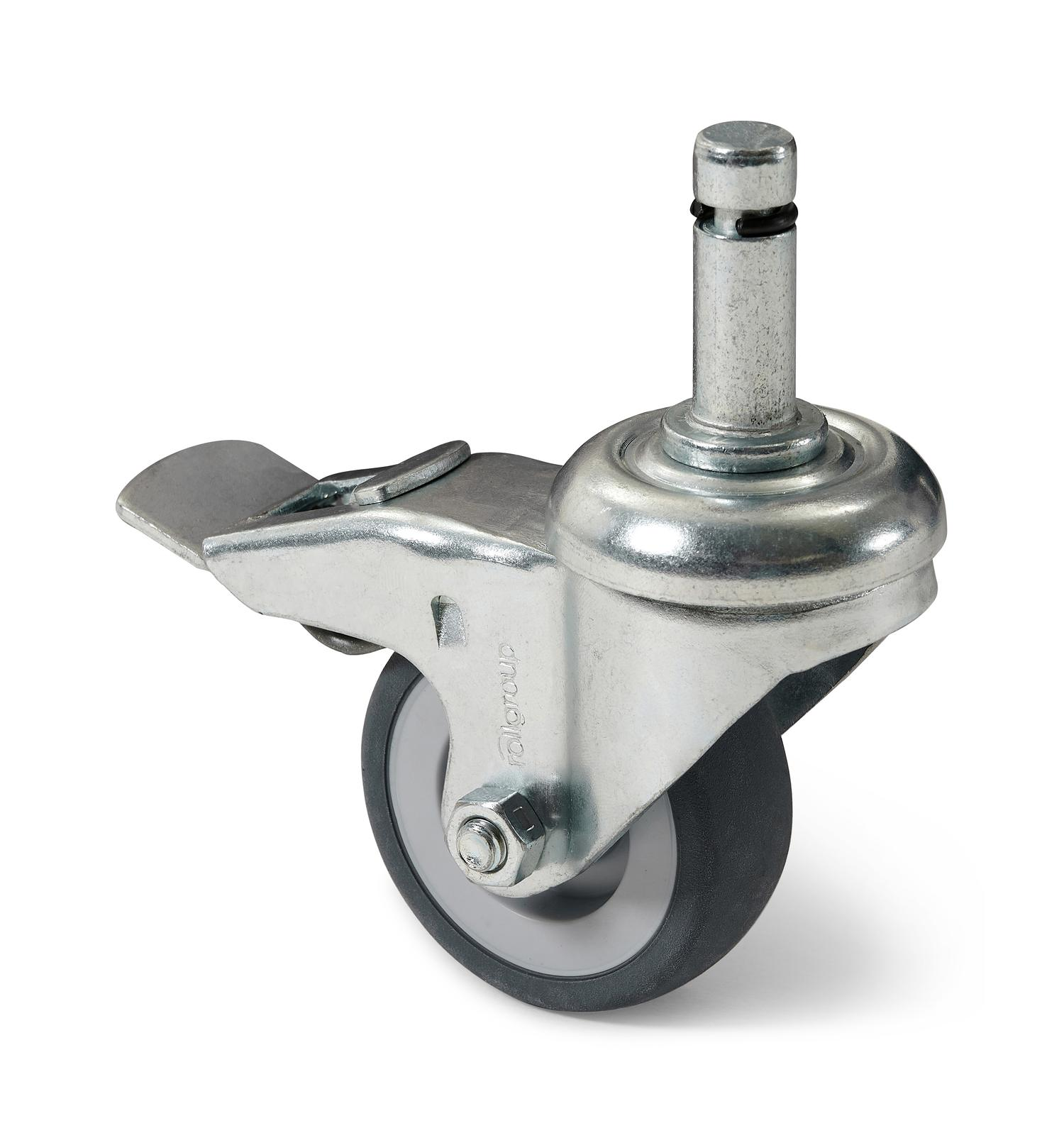 Set van 6 wielen voor Plana parasolvoet grijs metaal