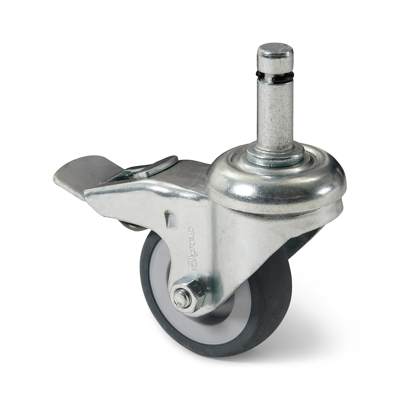 Set van 6 wielen voor Plana parasolvoet grijs metaal