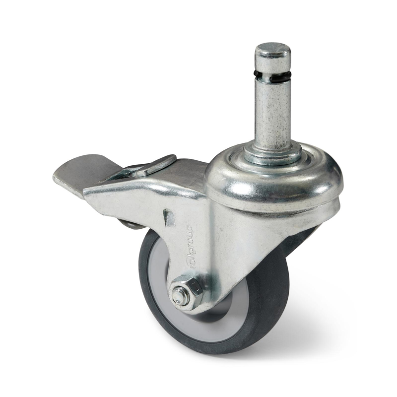 Set van 6 wielen voor Plana parasolvoet grijs metaal