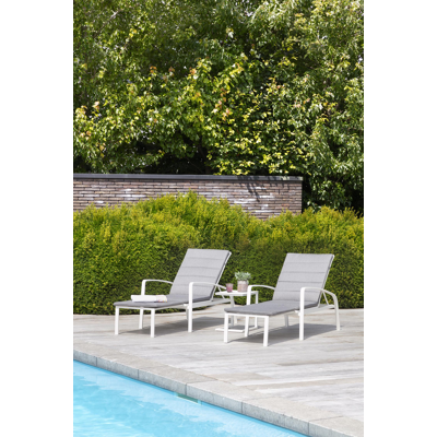 Asti ligbedkussen weather+ softtouch grijs