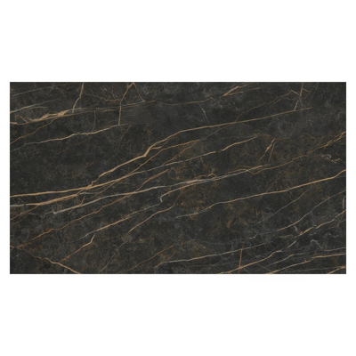 Como loungetafel in zwart aluminium en black obsession volkeramiek - L 140 x B 80 x H 20 cm