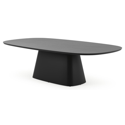 Amico tuintafel bombo xl in zwart aluminium en volkeramiek Basalt Black - L 270 x B 148 x H 73.5 cm