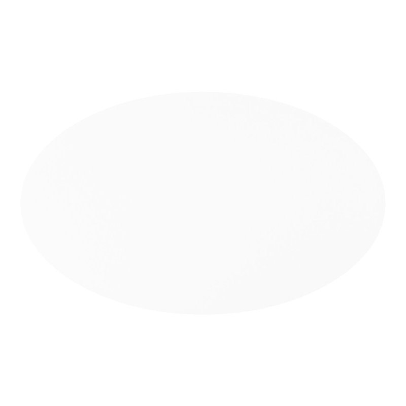 Table de jardin Fano ovale en aluminium noir et céramique pleine Arctic White - Lg. 180 x Lrg. 110 x Haut. 75 cm