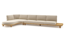 Chaise longue rechts + 3-zit