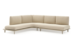 Chaise longue rechts + 2-zit