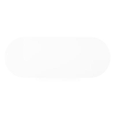 Donato tuintafel in wit aluminium en volkeramiek arctic white - L 260 x B 100 x H 74 cm