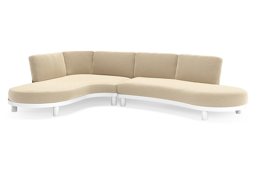 Chaise longue rechts + 2-zit organisch