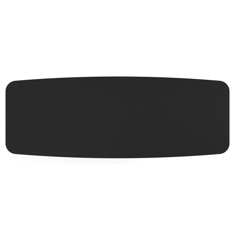 Lacrima tuintafel bootvorm in wit aluminium en volkeramiek Nero Black - L 315 x B 115 x H 73 cm