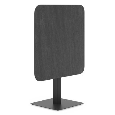 Fano kantelbare tuintafel vierkant afgerond in zwart aluminium en volkeramiek basalt black - L 80 x B 80 x H 72.5 cm
