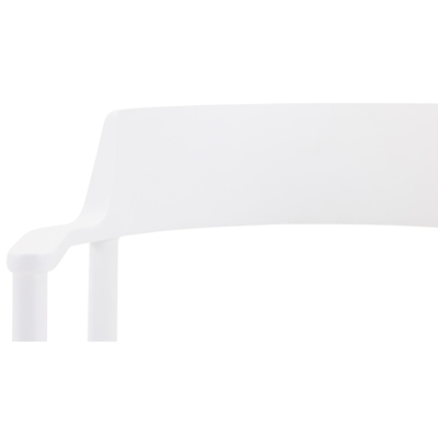 Fiordo tuinstoel in wit aluminium