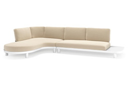 Chaise longue rechts + 2-zit