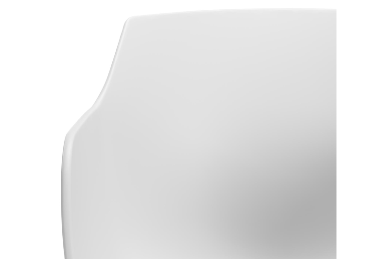 Paco tuinstoel in wit aluminium en wit kunststof