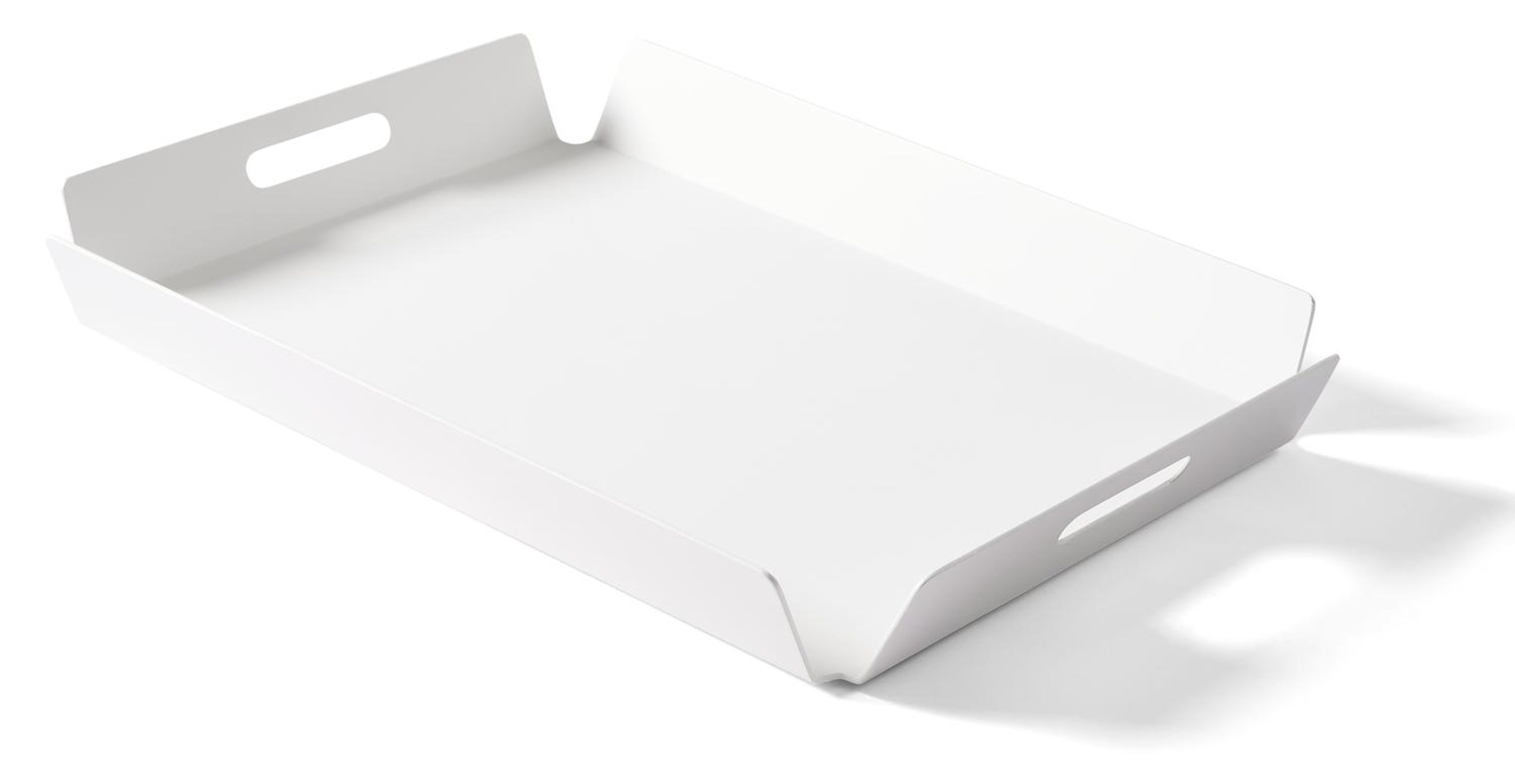 Karoo dienblad/plateau in wit aluminium - L58,8 x B 40,8 cm