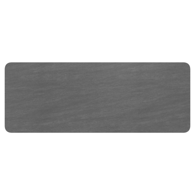 Orso tuintafel rechthoekig afgerond in beige aluminium en volkeramiek Basalt Black - L 290 x B 110 x H 74.5 cm