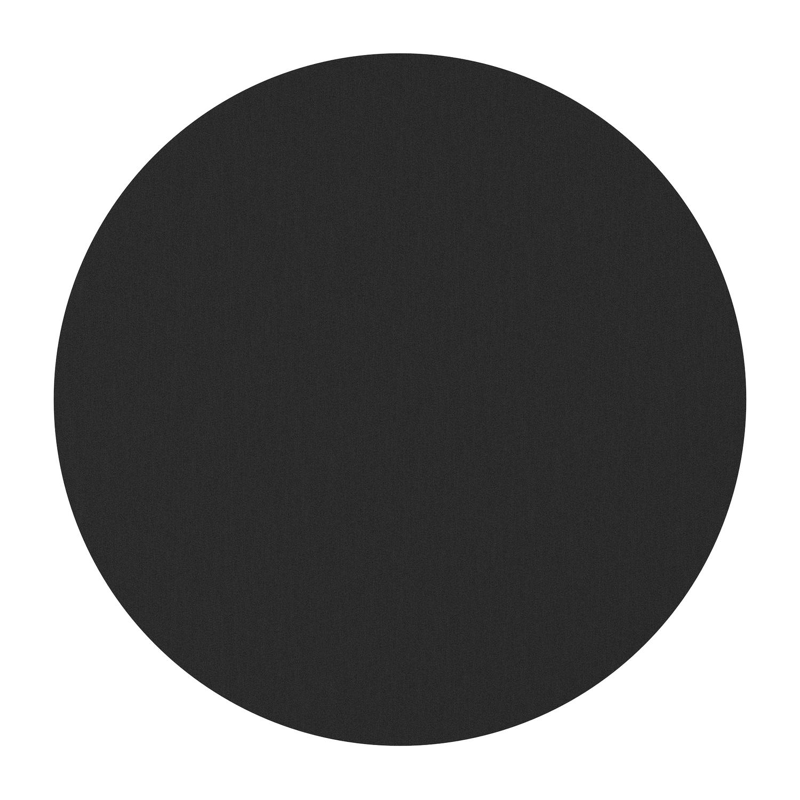 Fano tuintafel in zwart aluminium en volkeramiek nero black - Dia. 110 x H 75 cm