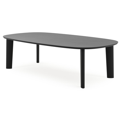 Amico tuintafel bombo xl in zwart aluminium en volkeramiek Basalt Black - L 270 x B 148 x H 73.5 cm