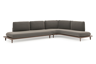 Chaise longue gauche+ 3-pl