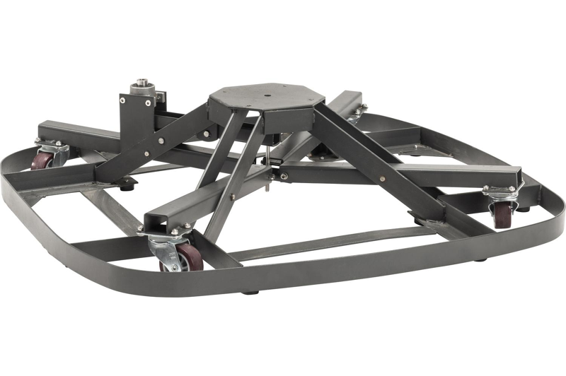 Minore parasolvoet zwart kunststof van 250 kg met wielen