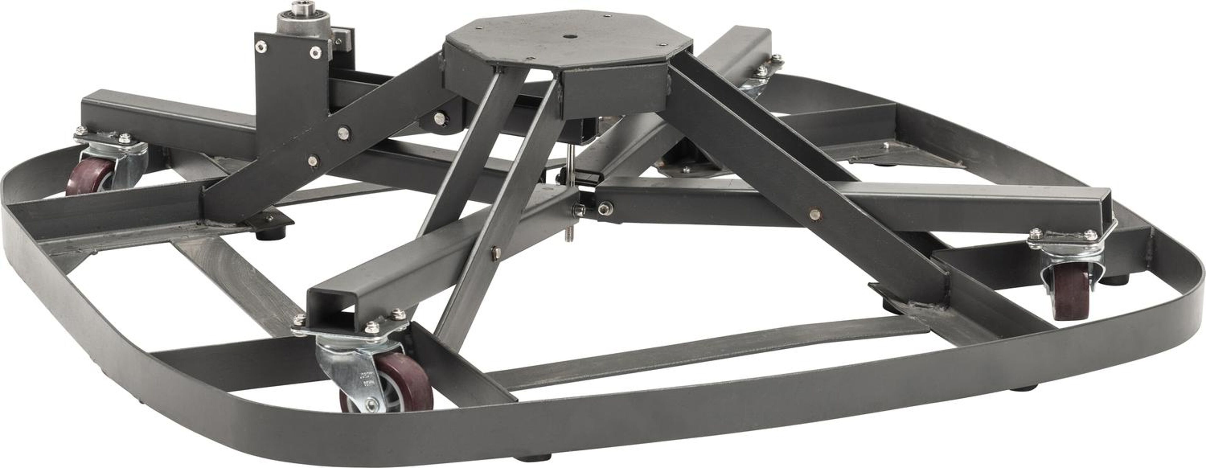 Minore parasolvoet zwart kunststof van 250 kg met wielen