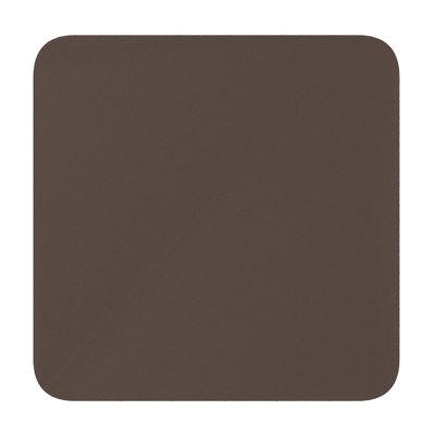 Table de jardin inclinable Fano rectangulaire arrondie en aluminium brun foncé - Lg. 80 x Lrg. 80 x Haut. 72 cm