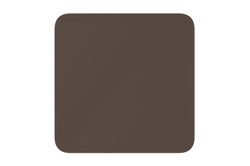 Fano kantelbare tuintafel rechthoekig afgerond in donkerbruin aluminium - L 80 x B 80 x H 72 cm