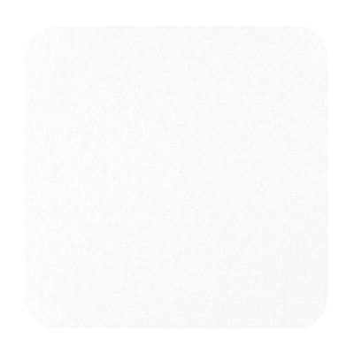 Table de jardin Orso rectangulaire arrondi en aluminium blanc et céramique pleine Arctic White - Lg. 90 x Lrg. 90 x Haut. 74.5 cm