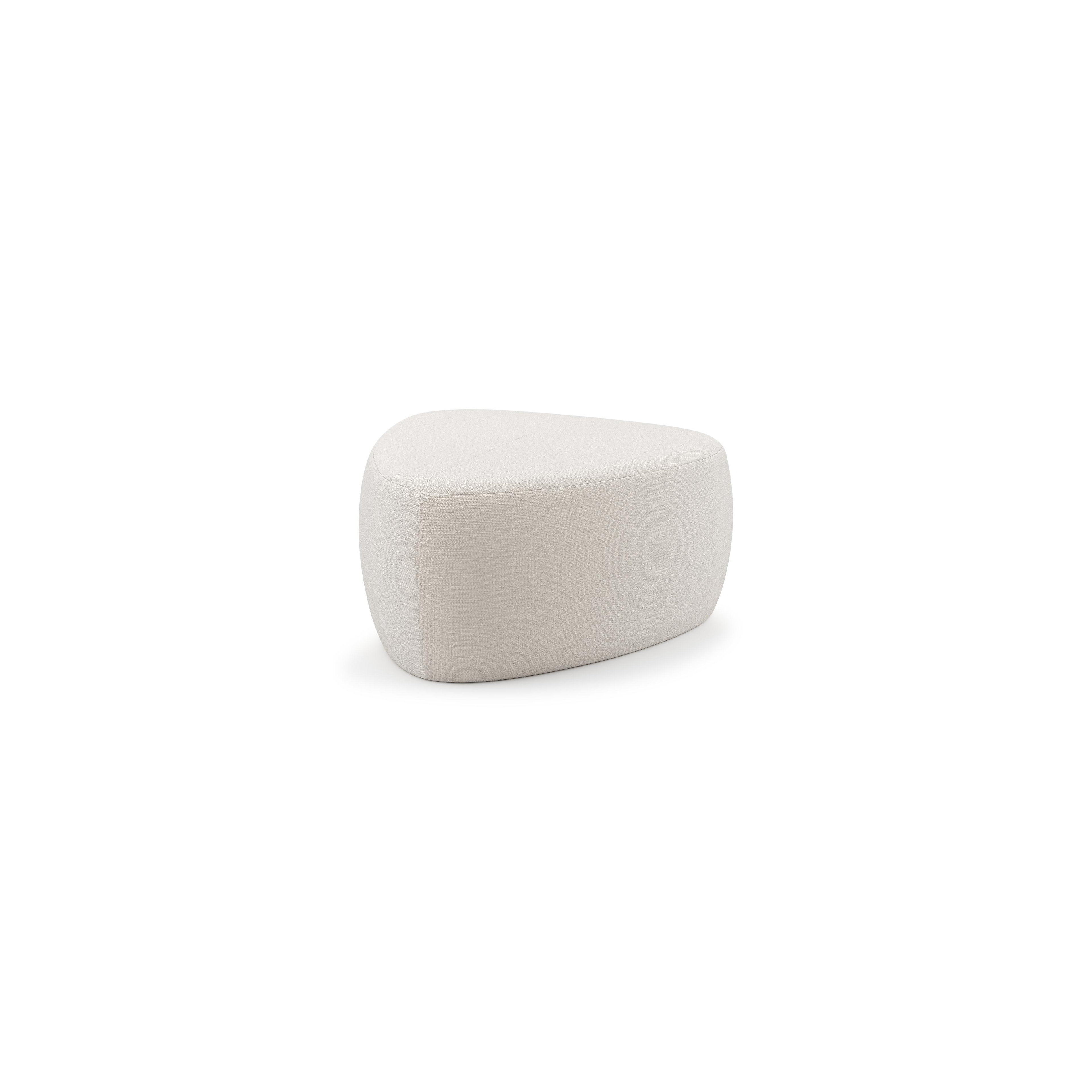 Pouf Masso en sunbrella_luxe lopi snow - Lg 60 x Prof 60 x H 35 cm