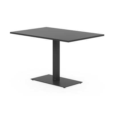 Callas tuintafel in zwart aluminium - L 120 x B 80 x H 73 cm