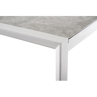 Ceramo verlengbare tuintafel in wit aluminium met tafelblad in volkeramiek - L 220 x B 106 cm