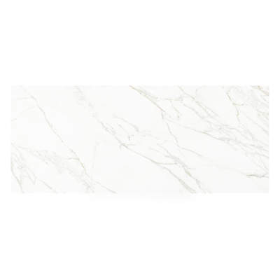 Table de jardin Cirello rectangulaire en aluminium noir et céramique pleine Calacatta - Lg. 240 x Lrg. 100 x Haut. 75 cm